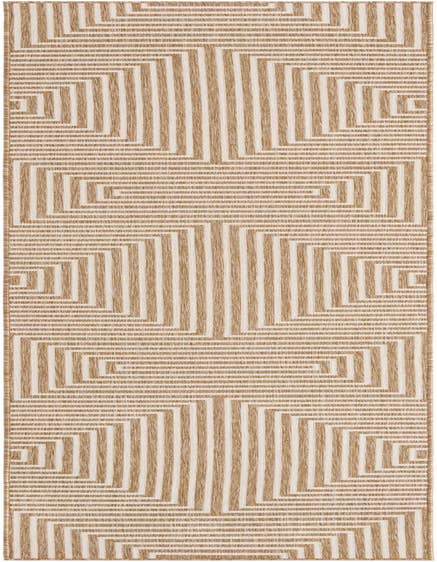 Detail image of 2' 7 x 12' Easy-Clean Modern Indoor / Outdoor Runner Rug