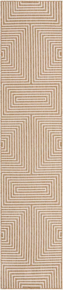 2' 7 x 12' Easy-Clean Modern Indoor / Outdoor Runner Rug