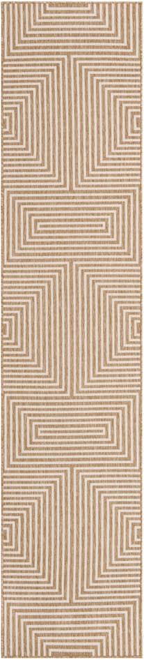 Detail image of 2' 7 x 12' Easy-Clean Modern Indoor / Outdoor Runner Rug