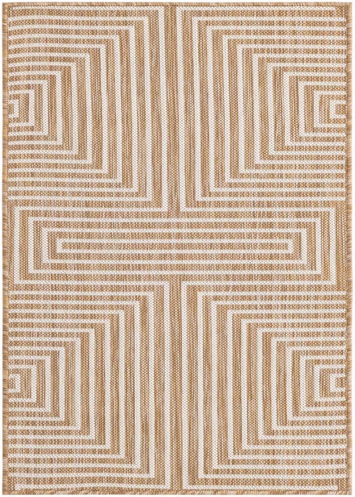 2' x 4' Easy-Clean Modern Indoor / Outdoor Runner Rug