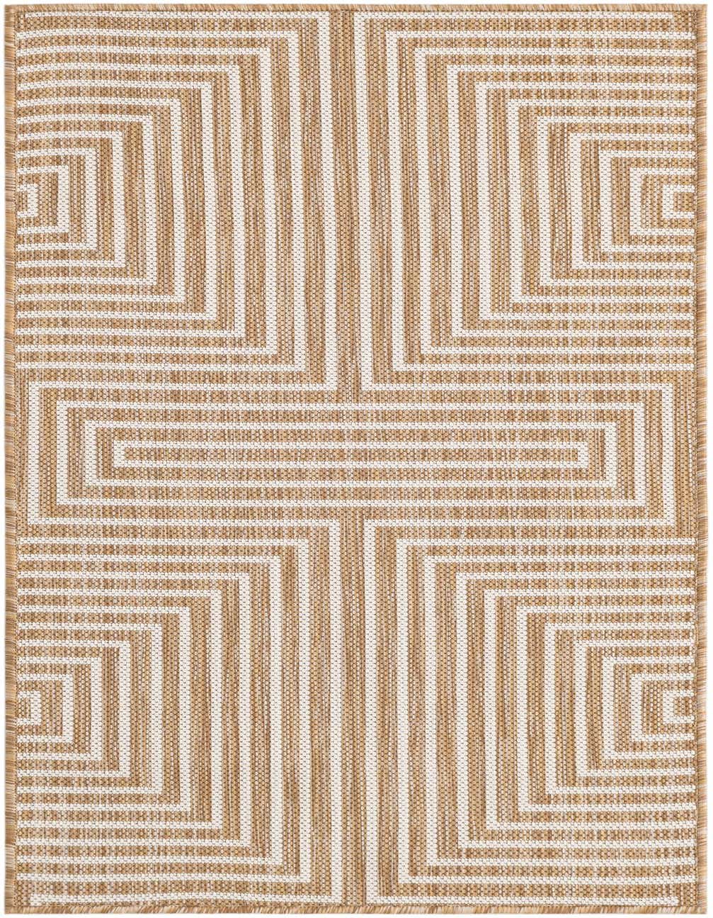 2' x 4' Easy-Clean Modern Indoor / Outdoor Runner Rug
