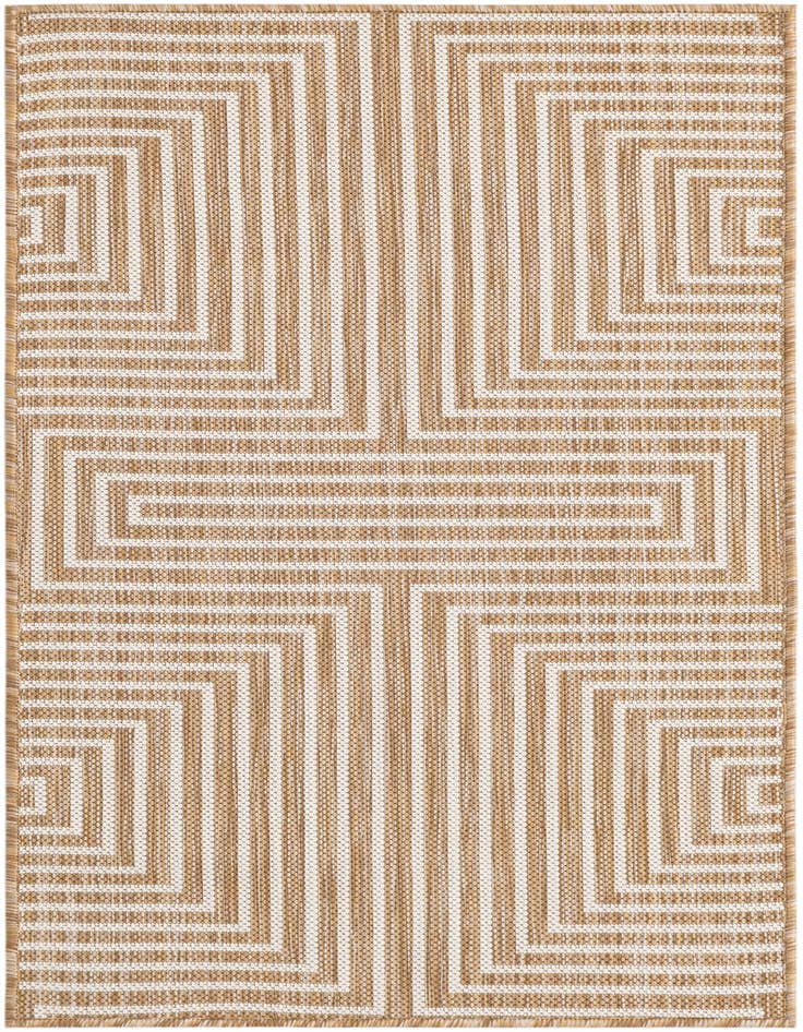 Detail image of 2' x 4' Easy-Clean Modern Indoor / Outdoor Runner Rug