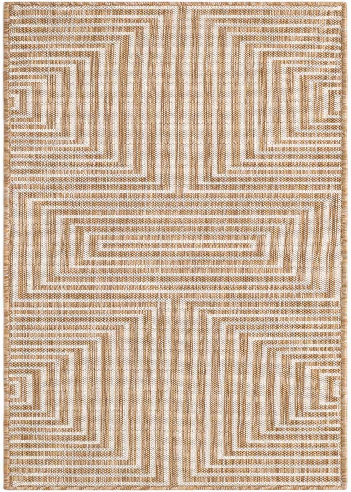 2' x 5' 3 Easy-Clean Modern Indoor / Outdoor Runner Rug
