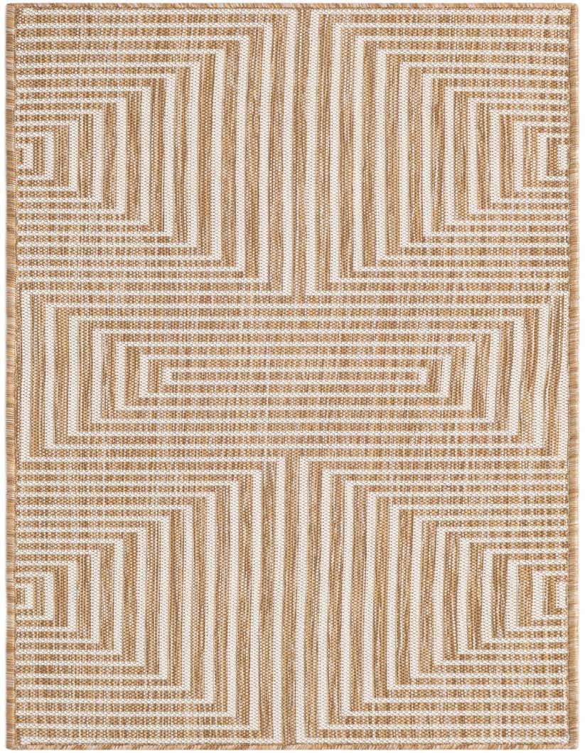 2' x 5' 3 Easy-Clean Modern Indoor / Outdoor Runner Rug