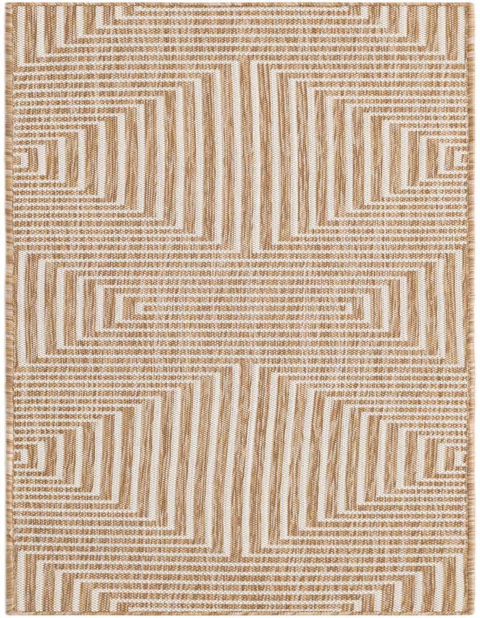 2' x 6' Easy-Clean Modern Indoor / Outdoor Runner Rug