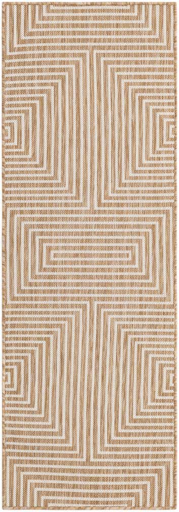 2' x 6' Easy-Clean Modern Indoor / Outdoor Runner Rug