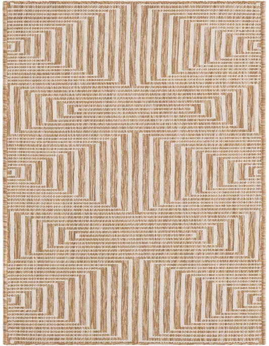 Detail image of 2' x 8' Easy-Clean Modern Indoor / Outdoor Runner Rug