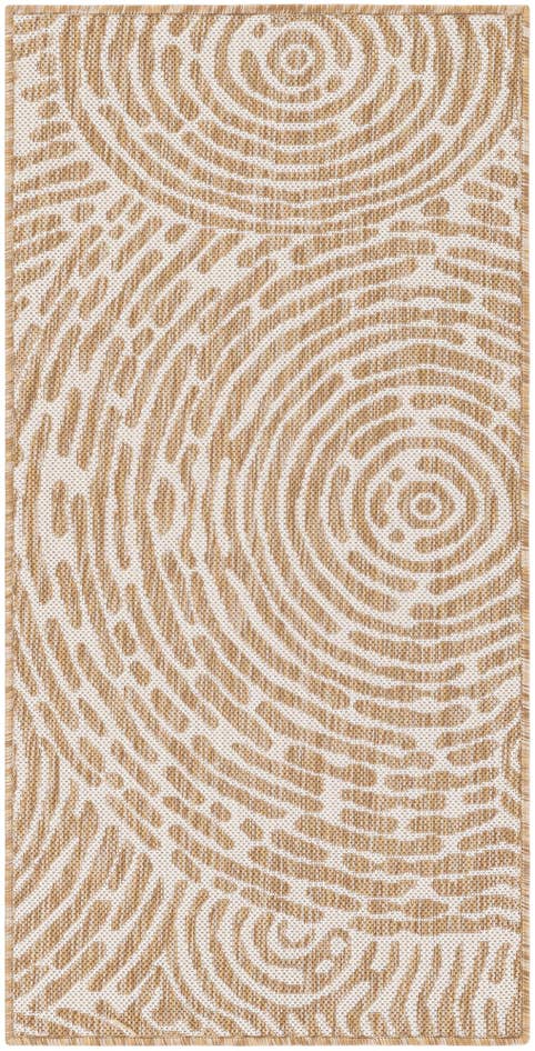 Detail image of 2' x 4' Easy-Clean Modern Indoor / Outdoor Runner Rug