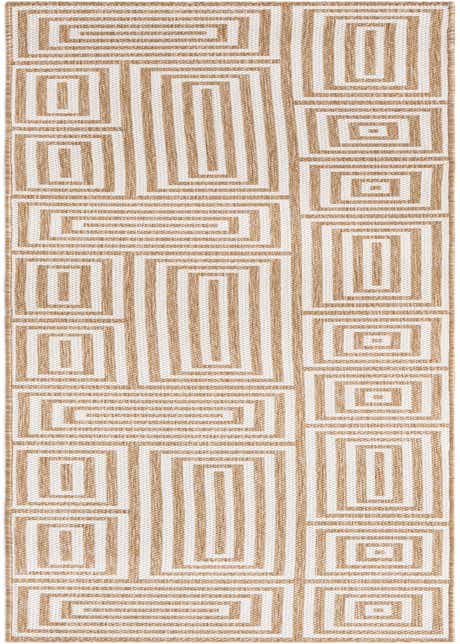 2' 7 x 12' Easy-Clean Modern Indoor / Outdoor Runner Rug