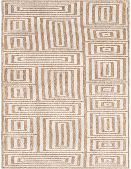 2' 7 x 12' Easy-Clean Modern Indoor / Outdoor Runner Rug