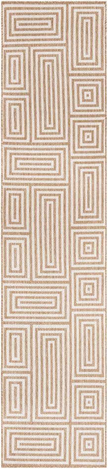 Detail image of 2' 7 x 12' Easy-Clean Modern Indoor / Outdoor Runner Rug