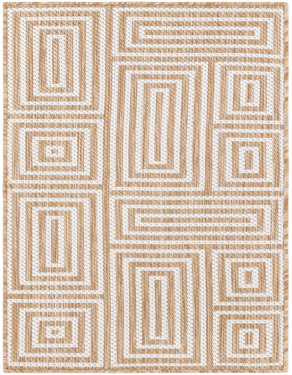 2' x 4' Easy-Clean Modern Indoor / Outdoor Runner Rug