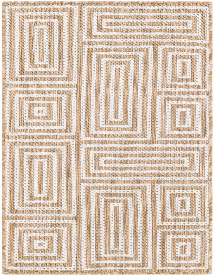 Detail image of 2' x 4' Easy-Clean Modern Indoor / Outdoor Runner Rug