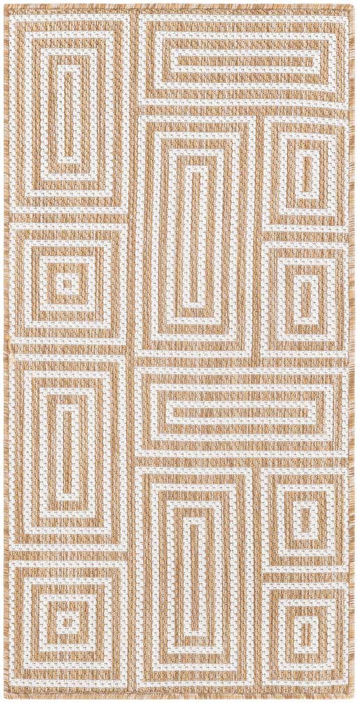 2' x 4' Easy-Clean Modern Indoor / Outdoor Runner Rug