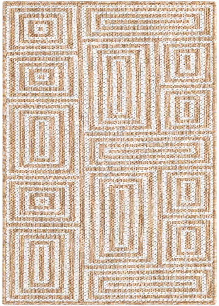 2' x 5' 3 Easy-Clean Modern Indoor / Outdoor Runner Rug