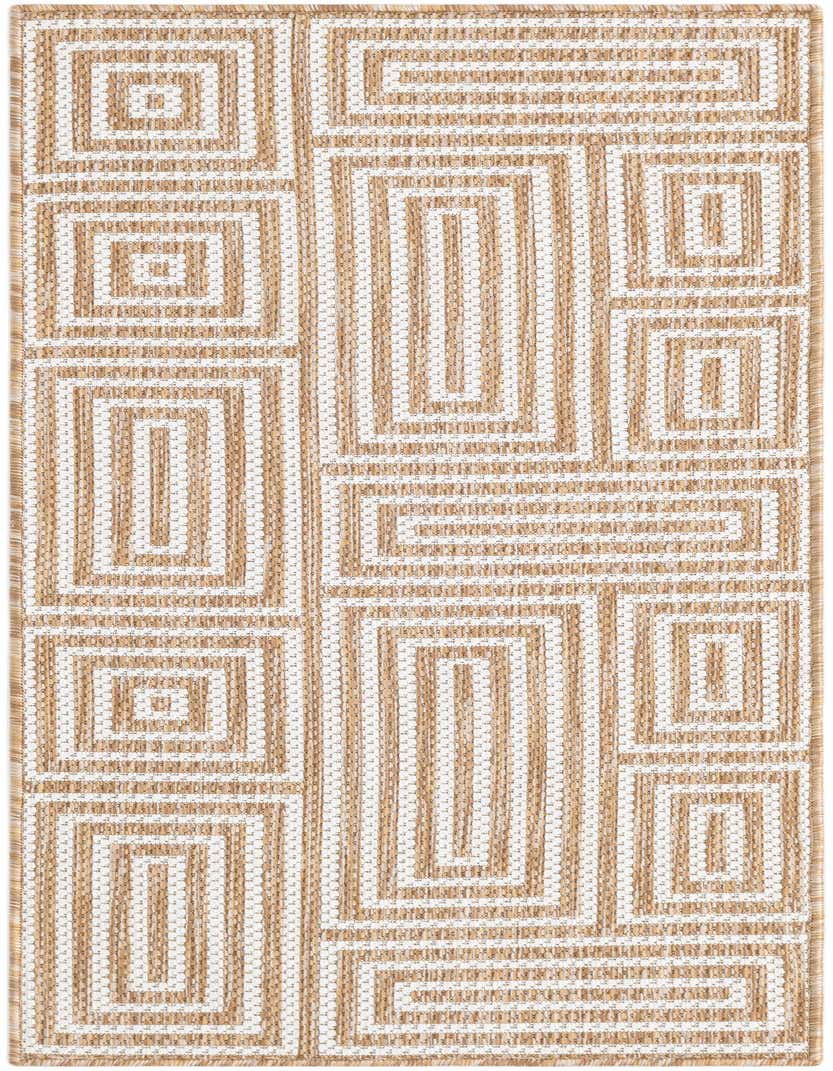 2' x 5' 3 Easy-Clean Modern Indoor / Outdoor Runner Rug