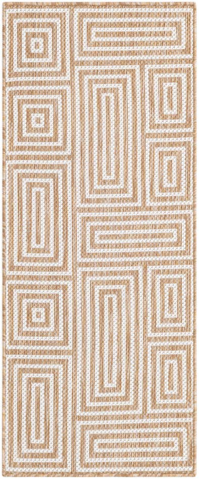 Detail image of 2' x 5' 3 Easy-Clean Modern Indoor / Outdoor Runner Rug