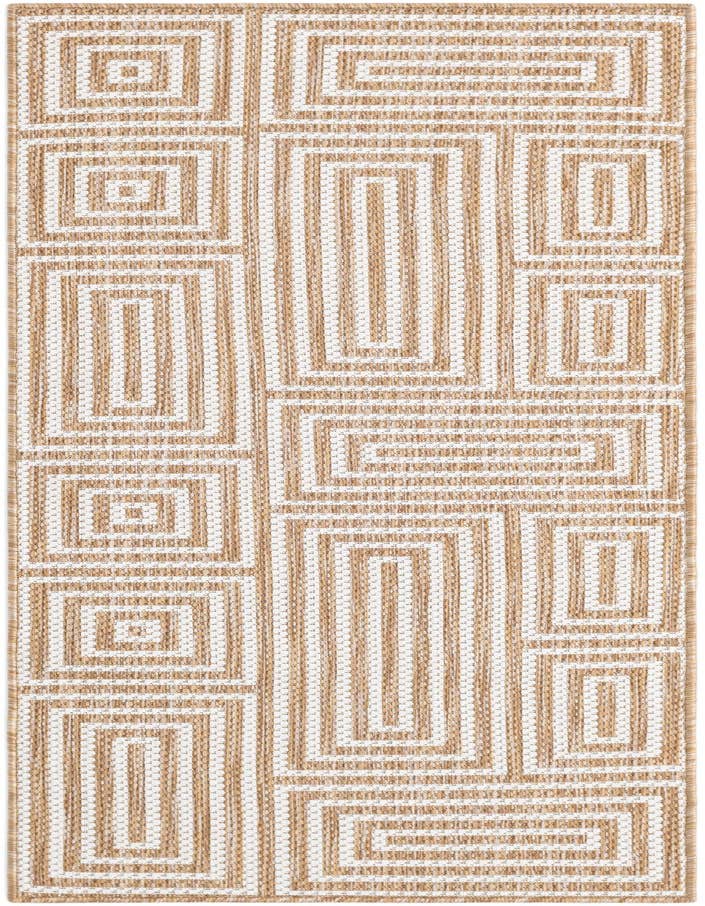 Detail image of 2' x 6' Easy-Clean Modern Indoor / Outdoor Runner Rug