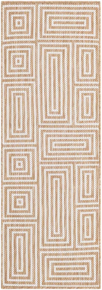 2' x 6' Easy-Clean Modern Indoor / Outdoor Runner Rug