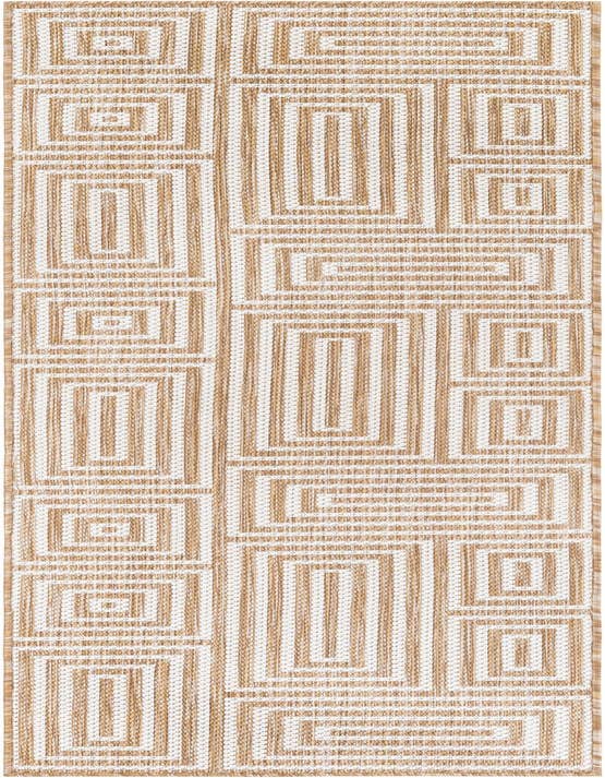 Detail image of 2' x 8' Easy-Clean Modern Indoor / Outdoor Runner Rug