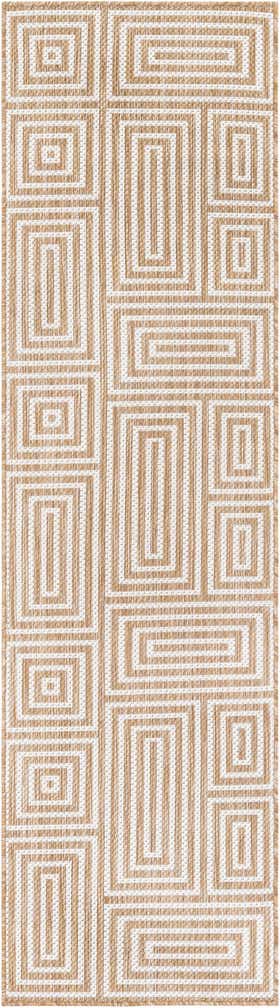 2' x 8' Easy-Clean Modern Indoor / Outdoor Runner Rug
