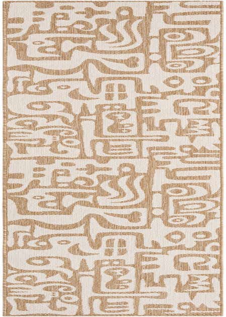 2' 7 x 12' Easy-Clean Modern Indoor / Outdoor Runner Rug