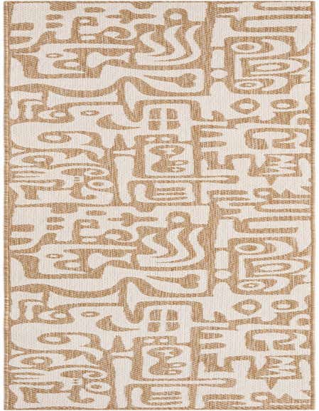 2' 7 x 12' Easy-Clean Modern Indoor / Outdoor Runner Rug