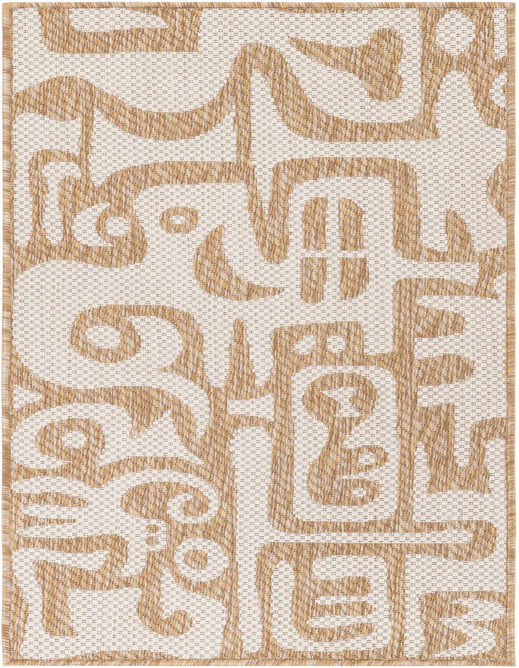 2' x 4' Easy-Clean Modern Indoor / Outdoor Runner Rug