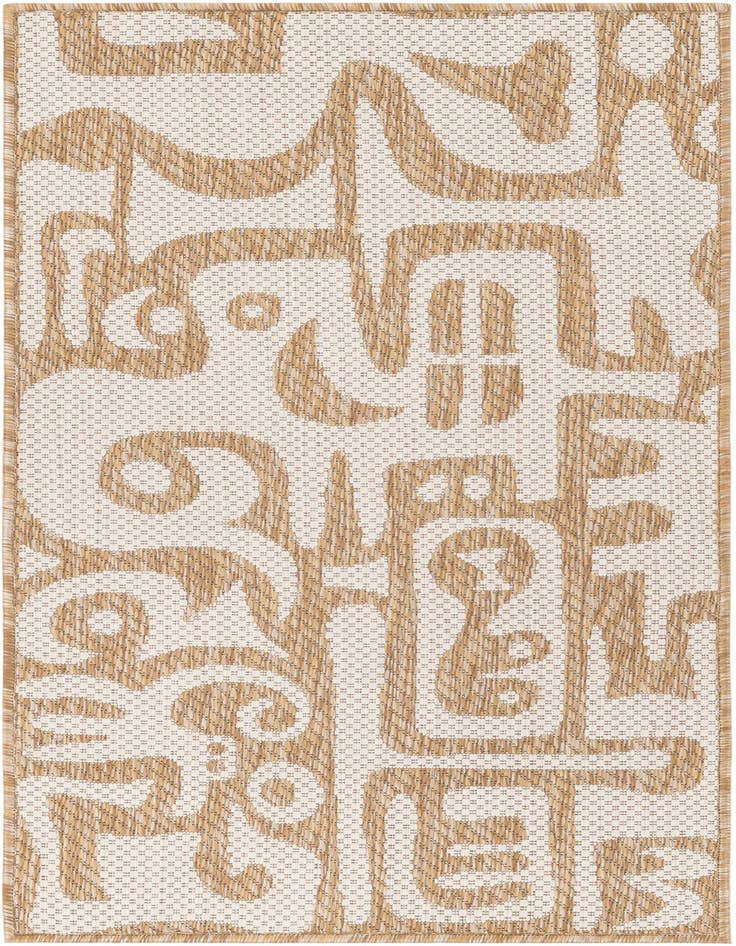 Detail image of 2' x 4' Easy-Clean Modern Indoor / Outdoor Runner Rug