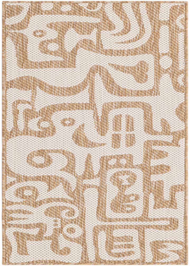 2' x 5' 3 Easy-Clean Modern Indoor / Outdoor Runner Rug