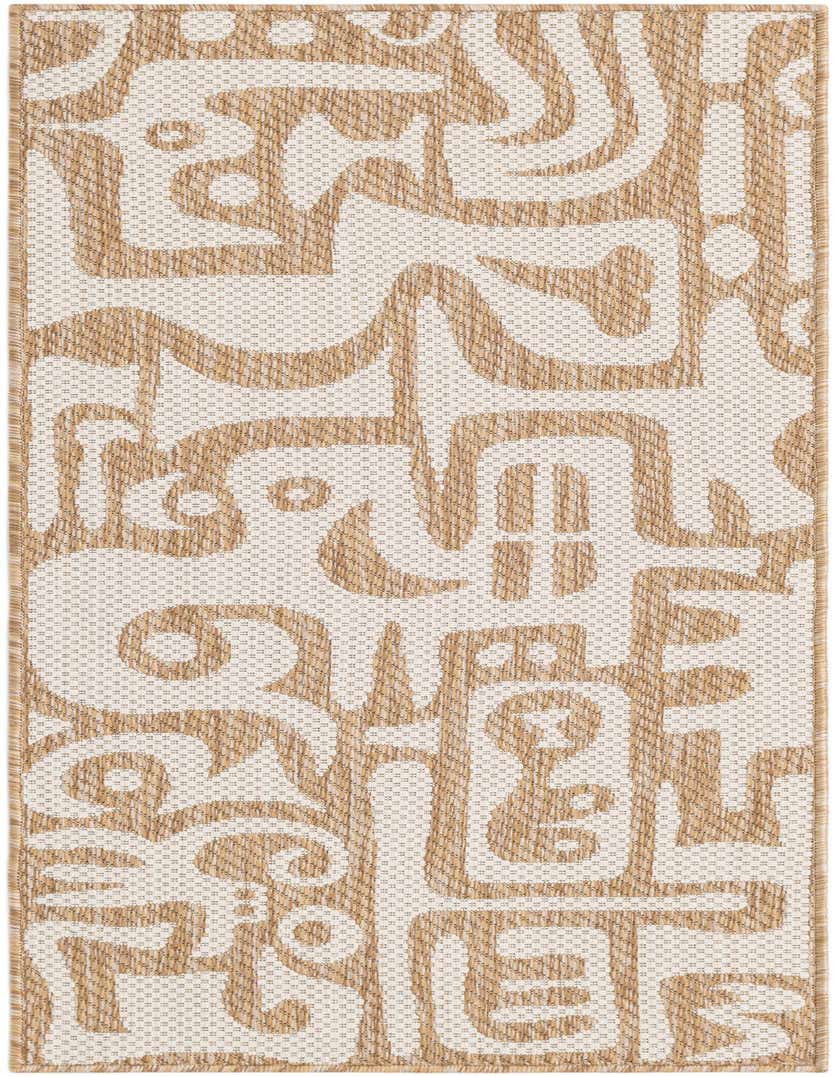 2' x 5' 3 Easy-Clean Modern Indoor / Outdoor Runner Rug