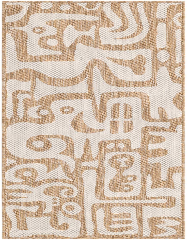Detail image of 2' x 5' 3 Easy-Clean Modern Indoor / Outdoor Runner Rug