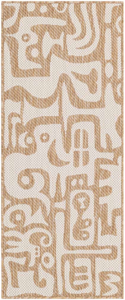 2' x 5' 3 Easy-Clean Modern Indoor / Outdoor Runner Rug