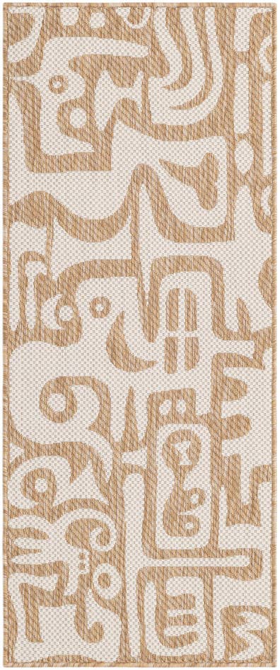 Detail image of 2' x 5' 3 Easy-Clean Modern Indoor / Outdoor Runner Rug