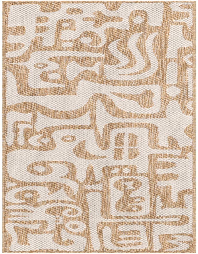 Detail image of 2' x 6' Easy-Clean Modern Indoor / Outdoor Runner Rug