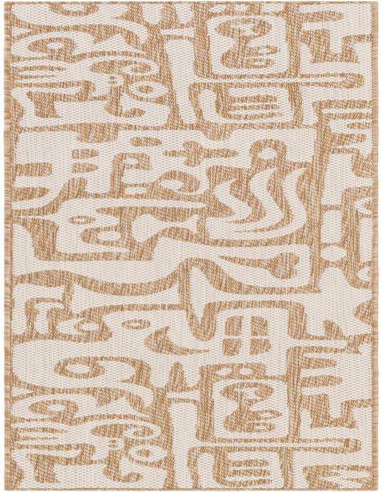 Detail image of 2' x 8' Easy-Clean Modern Indoor / Outdoor Runner Rug