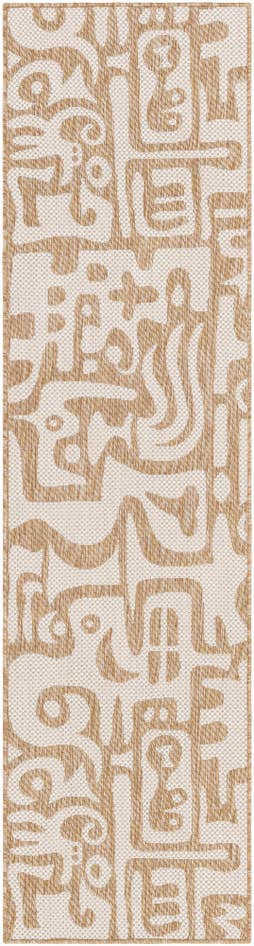 Detail image of 2' x 8' Easy-Clean Modern Indoor / Outdoor Runner Rug