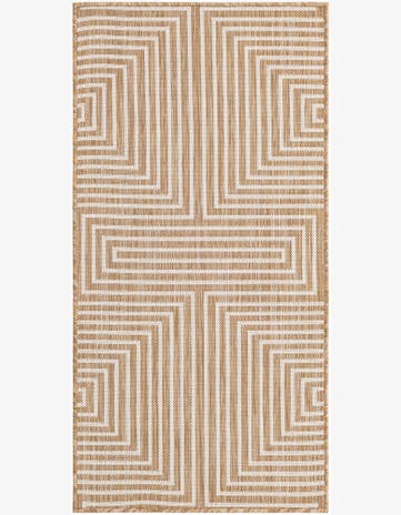 2' x 4' Easy-Clean Modern Indoor / Outdoor Runner Rug