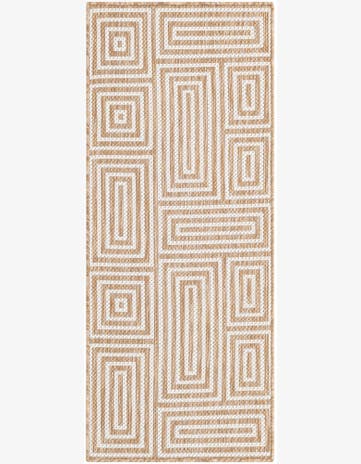2' x 5' 3 Easy-Clean Modern Indoor / Outdoor Runner Rug