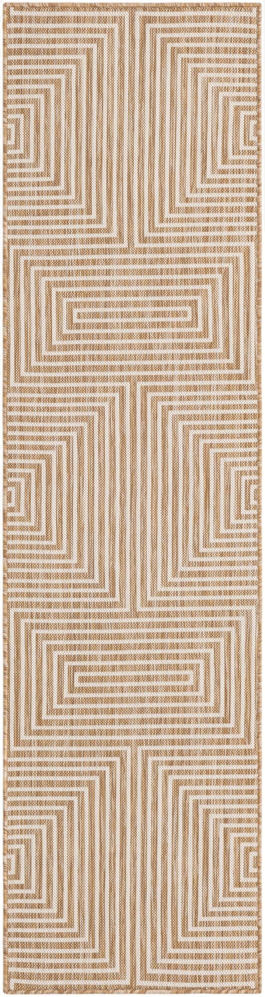 Primary image 2' x 8'  Washable Modern Indoor / Outdoor Runner Rug