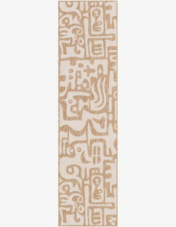 2' x 8' Easy-Clean Modern Indoor / Outdoor Runner Rug