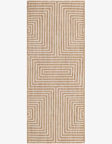 2' x 5' 3 Easy-Clean Modern Indoor / Outdoor Runner Rug