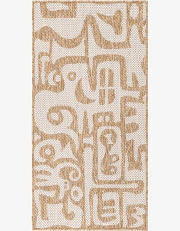 2' x 4' Easy-Clean Modern Indoor / Outdoor Runner Rug