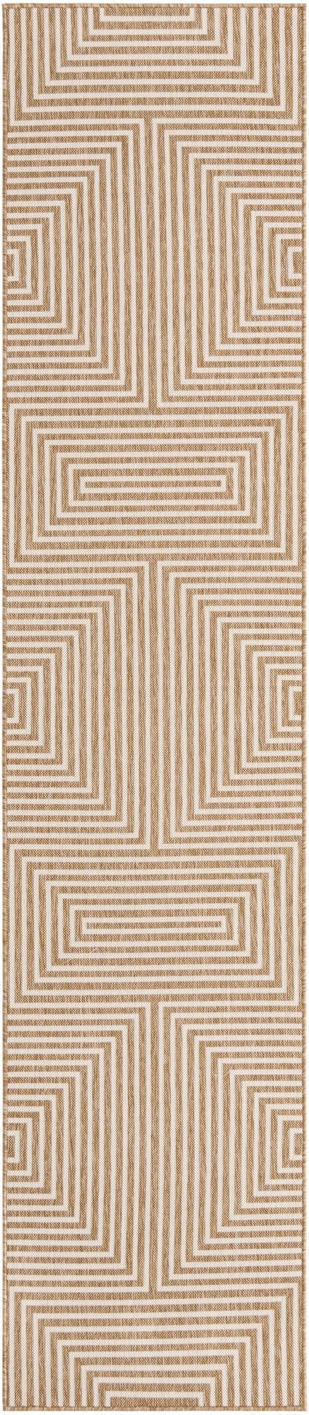2' 7 x 12'  Washable Modern Indoor / Outdoor Runner Rug