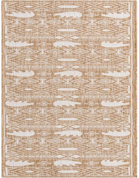 Detail image of 2' 7 x 12' Easy-Clean Southwestern Indoor / Outdoor Runner Rug