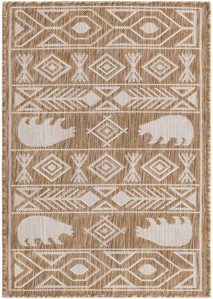 2' x 4' Easy-Clean Southwestern Indoor / Outdoor Runner Rug