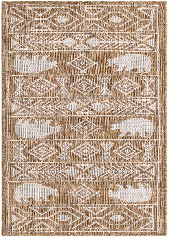 2' x 5' 3 Easy-Clean Southwestern Indoor / Outdoor Runner Rug