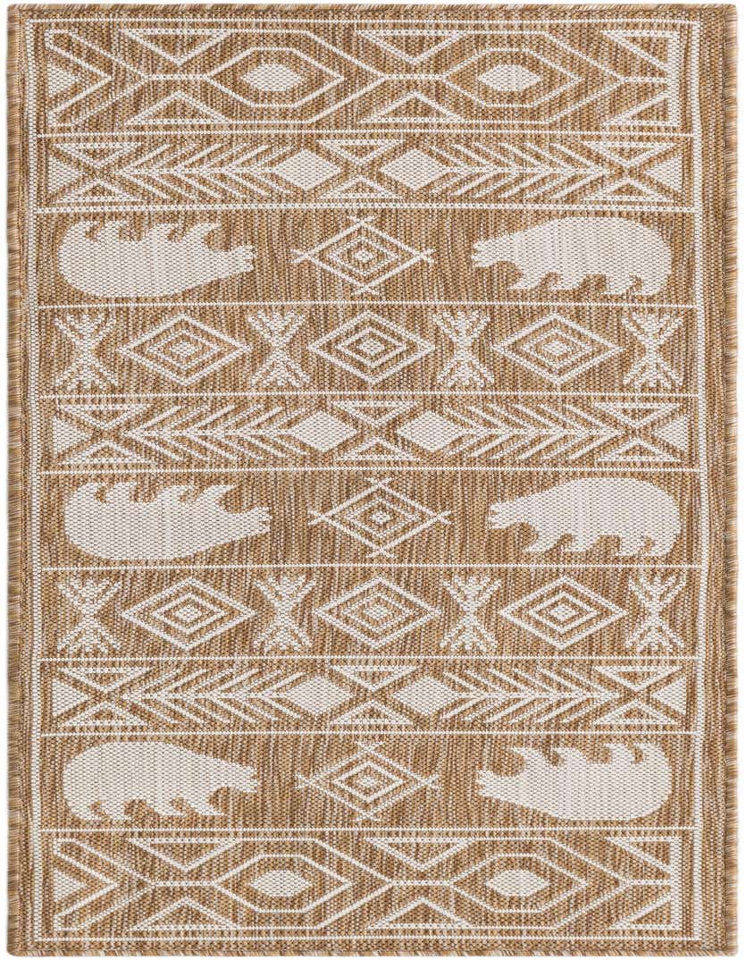 2' x 5' 3 Easy-Clean Southwestern Indoor / Outdoor Runner Rug