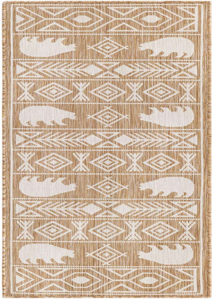 2' x 6' Easy-Clean Southwestern Indoor / Outdoor Runner Rug