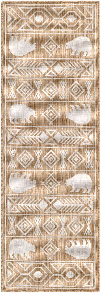 2' x 6' Easy-Clean Southwestern Indoor / Outdoor Runner Rug